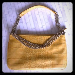 THE LIMITED Yellow & Gold Small Purse LIKE NEW
